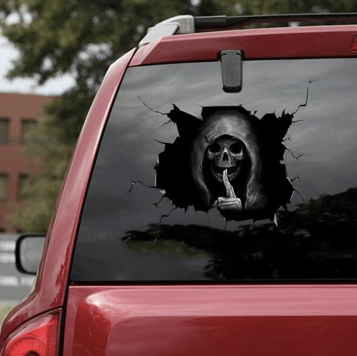 Halloween Car Wall Floor Skull Bumper Horror Sticker - Car Stickers -  Trend Goods