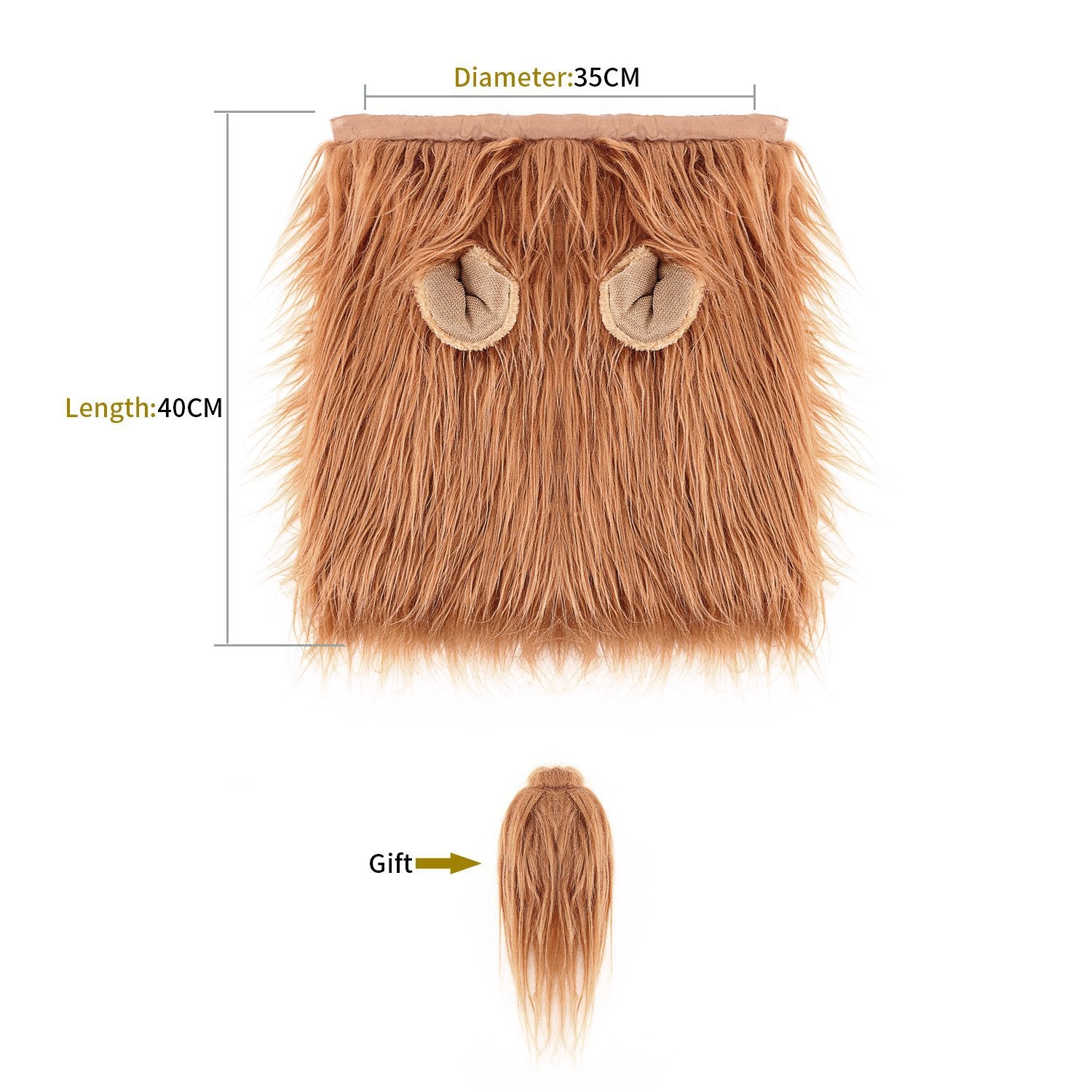 Halloween Pet Wig Funny Lion Head Suit - Pet Apparel -  Trend Goods