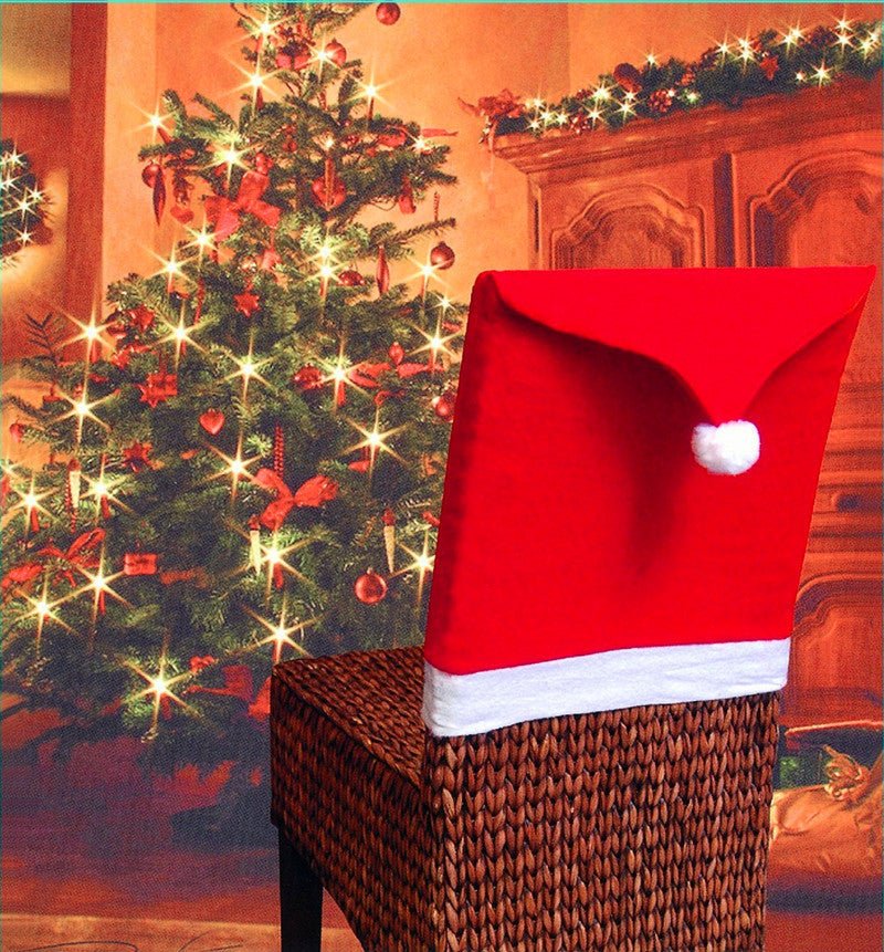 High quality Christmas Chairs Set Christmas goods table decorated Christmas hat - Holiday Decorations -  Trend Goods