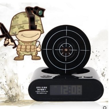 Hit the alarm clock shooting toy alarm clock lazy alarm mute difficult to get up - Alarm Clocks -  Trend Goods