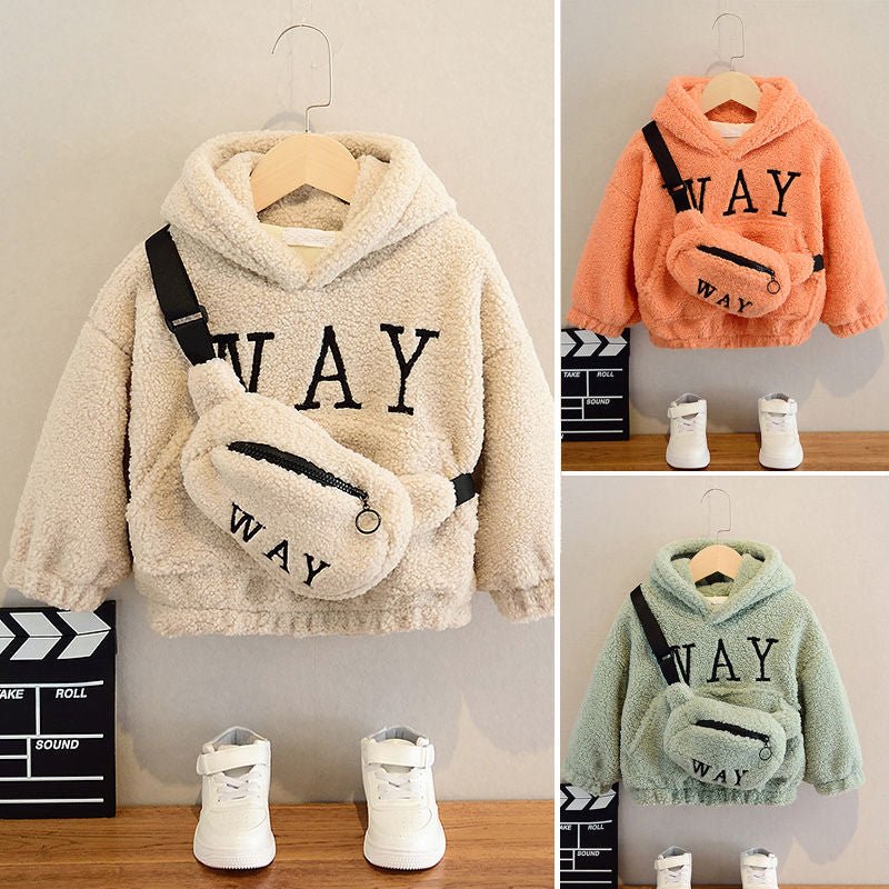 Hoodie Jacket with crossbody bag - Hoodies -  Trend Goods