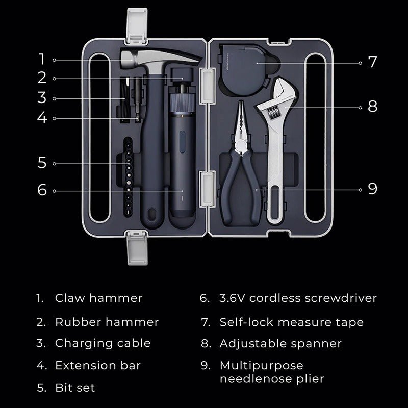 Household Portable Screwdriver Wrench Pliers Multi-function Toolbox - Tool Boxes -  Trend Goods