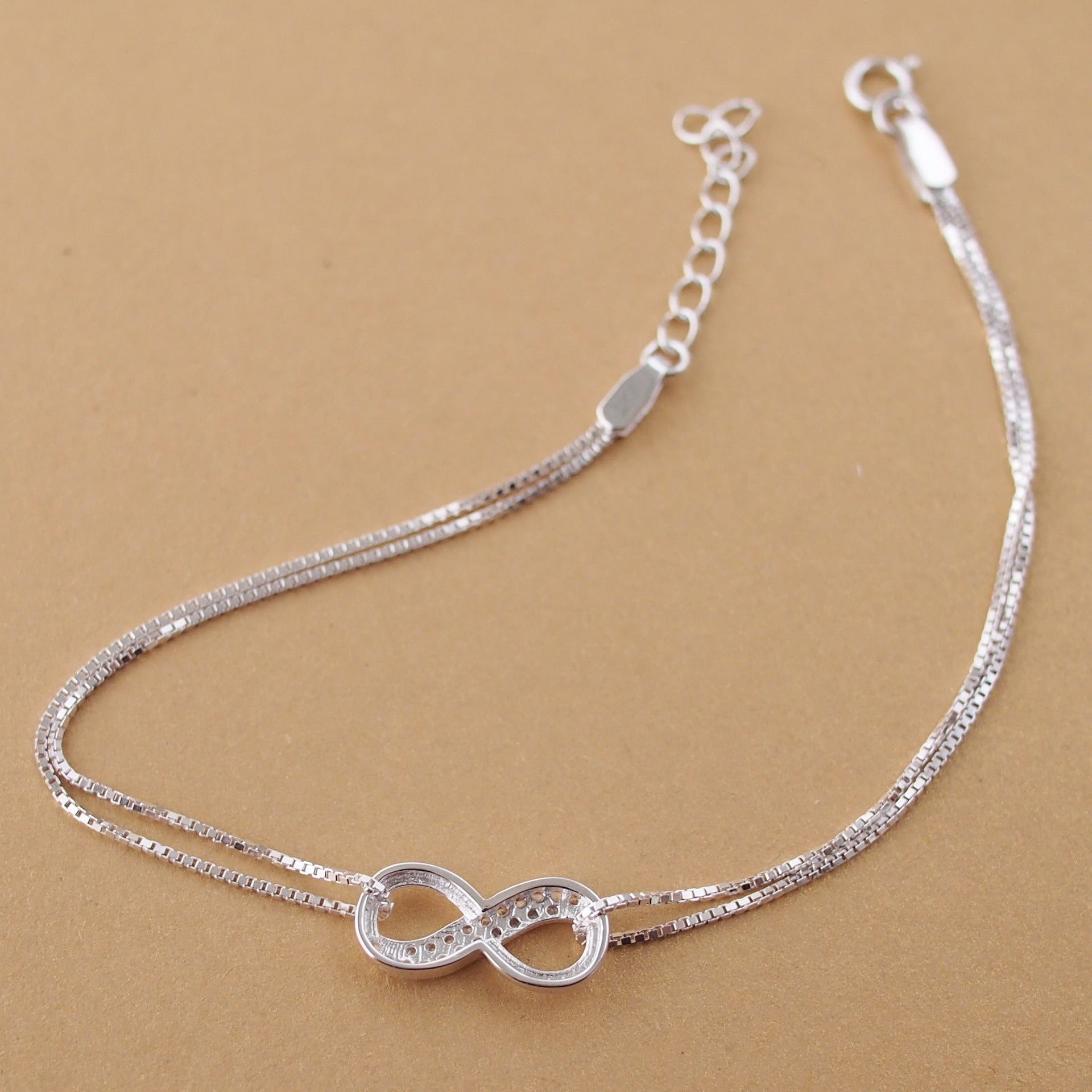 Infinite Silver Lucky Bracelet - Bracelets -  Trend Goods