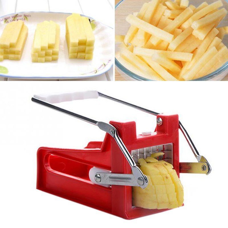 kitchen gadgets Blades Potato Chopper Stainless French Fries Slicer - Kitchen Gadgets -  Trend Goods