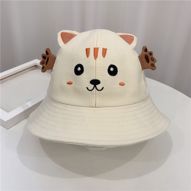 Kitten And Frog Sun Hat Small Pot Baby Hat - Hats -  Trend Goods