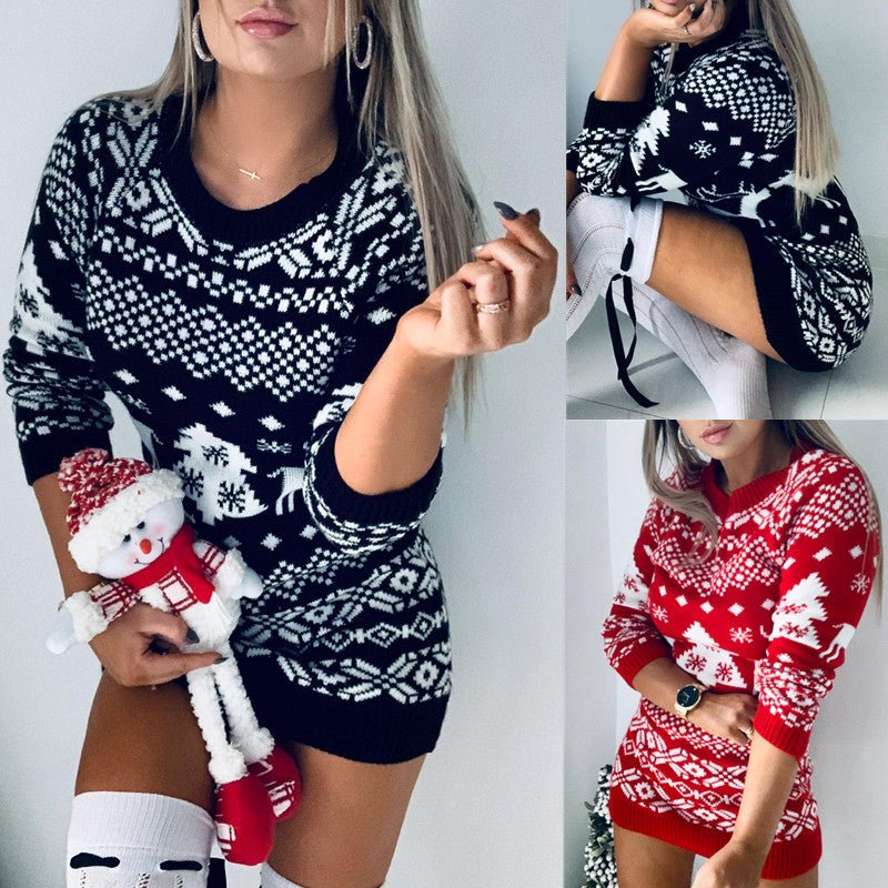 Knitted sweater dress - Dresses -  Trend Goods
