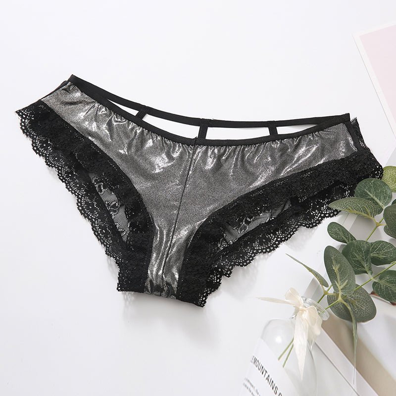 Lace passion transparent hollow pattern girl shiny stitching - Panties -  Trend Goods