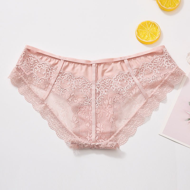 Lace passion transparent hollow pattern girl shiny stitching - Panties -  Trend Goods
