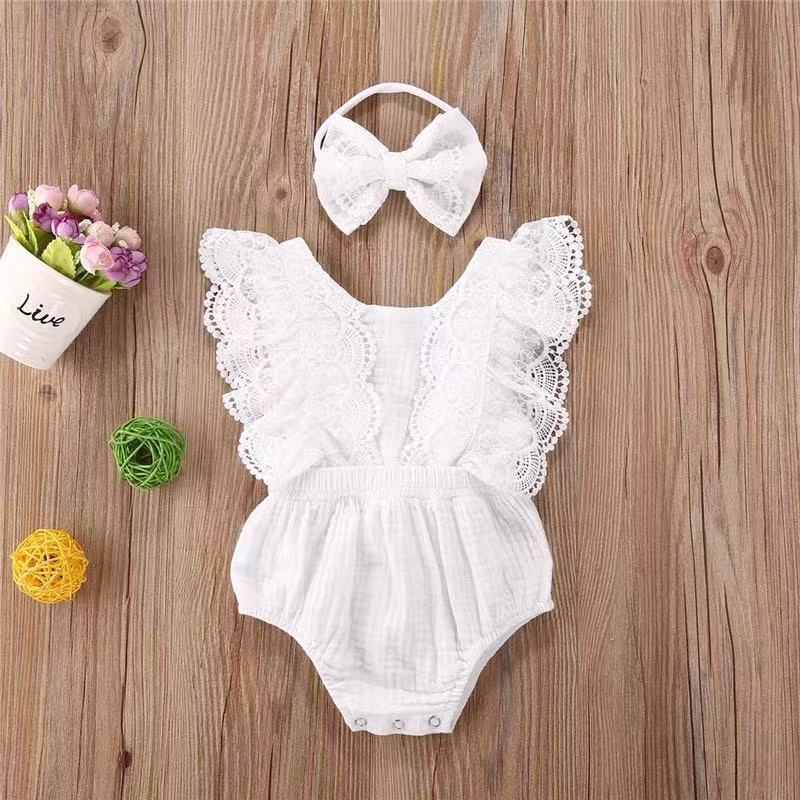 Lace White Mesh Childrens Dress - Dresses -  Trend Goods