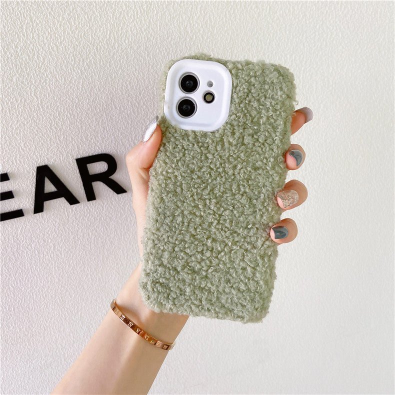 Lamb Plush Silicone Fine Hole Phone Case for iphone - Phone Cases -  Trend Goods