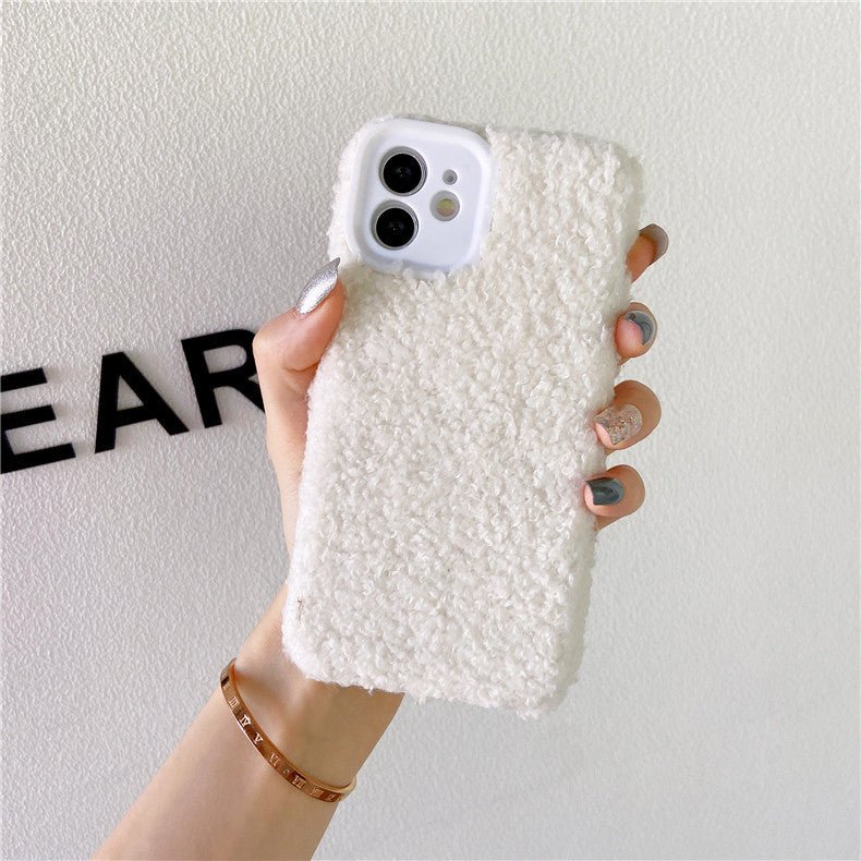 Lamb Plush Silicone Fine Hole Phone Case for iphone - Phone Cases -  Trend Goods