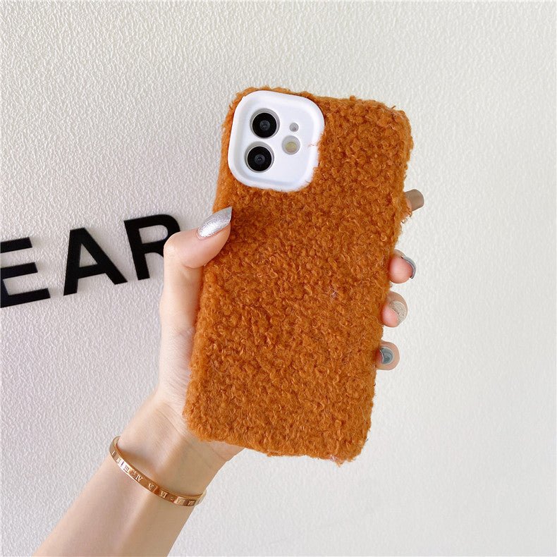 Lamb Plush Silicone Fine Hole Phone Case for iphone - Phone Cases -  Trend Goods