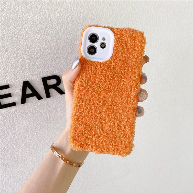 Lamb Plush Silicone Fine Hole Phone Case for iphone - Phone Cases -  Trend Goods