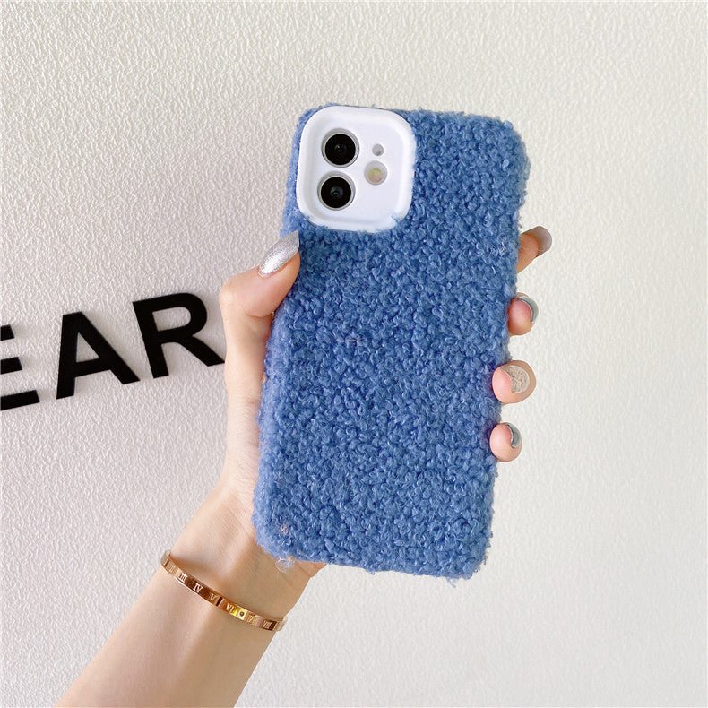 Lamb Plush Silicone Fine Hole Phone Case for iphone - Phone Cases -  Trend Goods