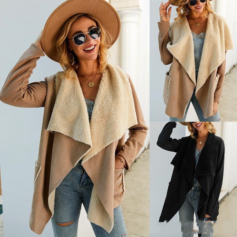 Lapel Coats Faux Fur Woman Dust Coat Short Jacket - Coats -  Trend Goods