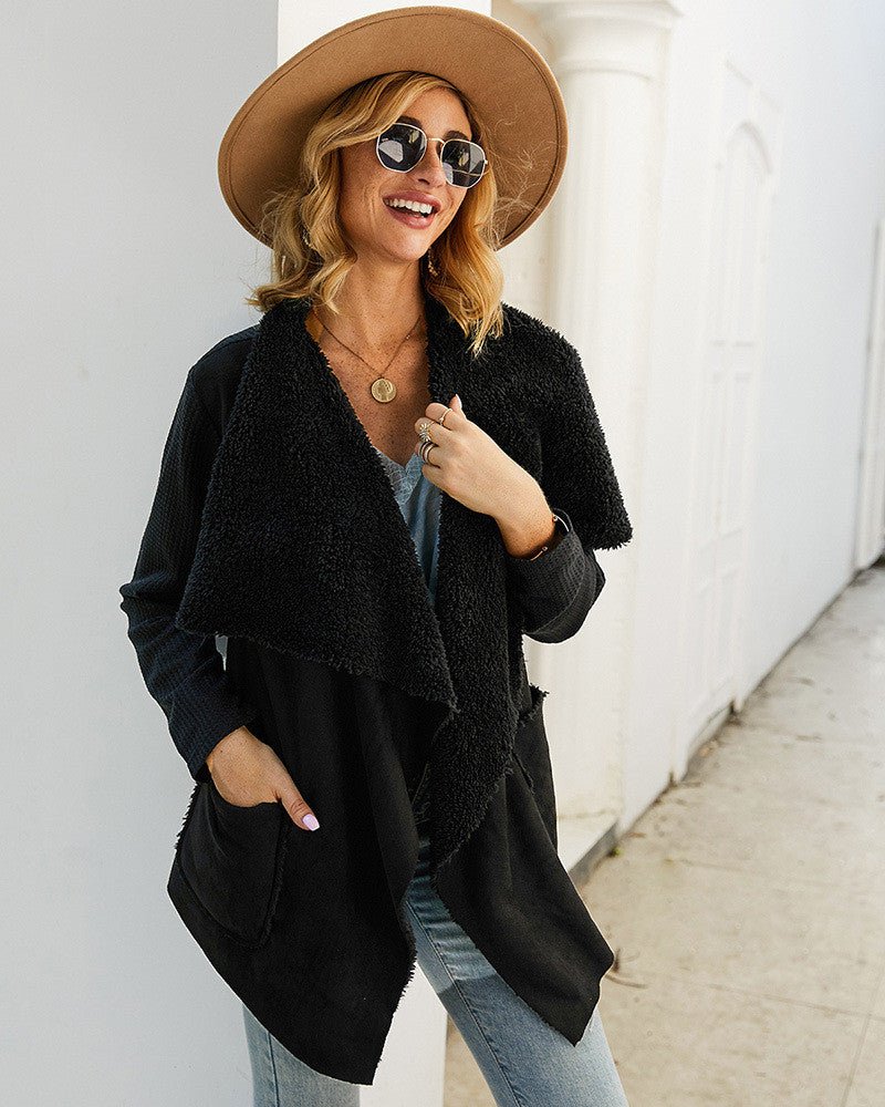 Lapel Coats Faux Fur Woman Dust Coat Short Jacket - Coats -  Trend Goods