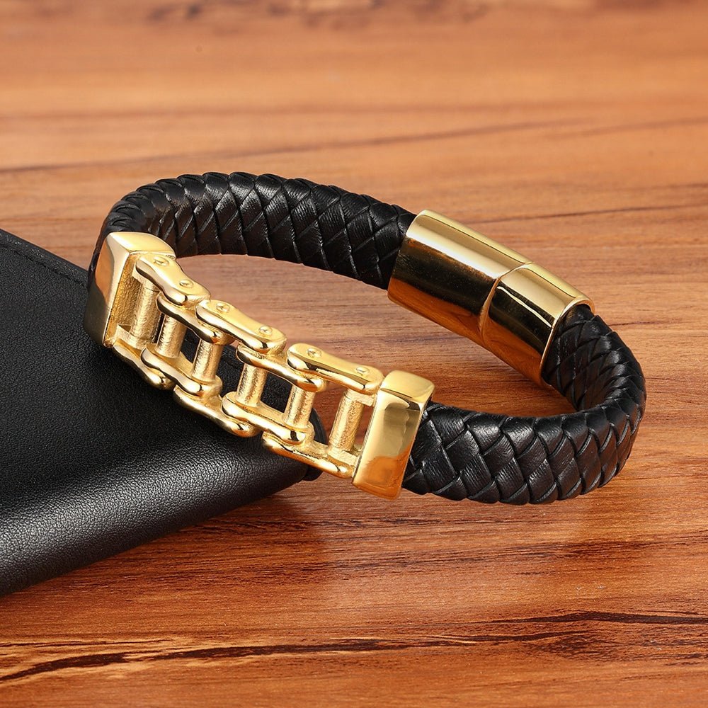 Leather Braided Bracelet - Bracelets -  Trend Goods