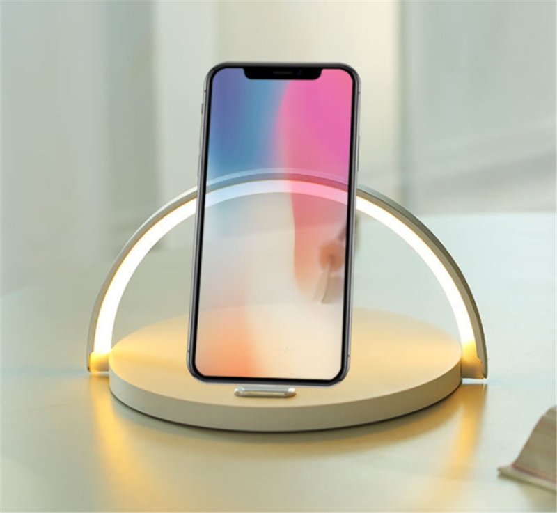 Led Rainbow Light Mobile Phone Holder Wireless Charger - Wireless Chargers -  Trend Goods