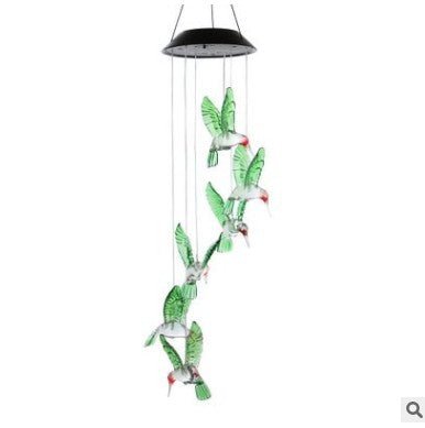 Led Solar Wind Chime Light Hummingbird Color Changing Wind Chime Light - Lighting -  Trend Goods