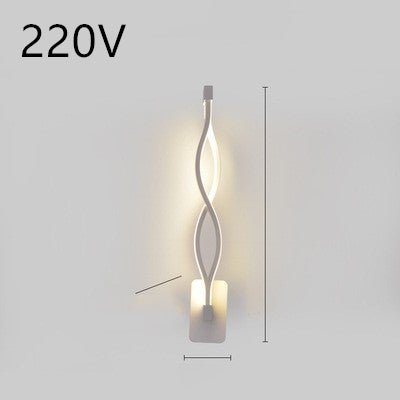 led wall lamp nordic minimalist bedroom bedside lamp - Lighting -  Trend Goods