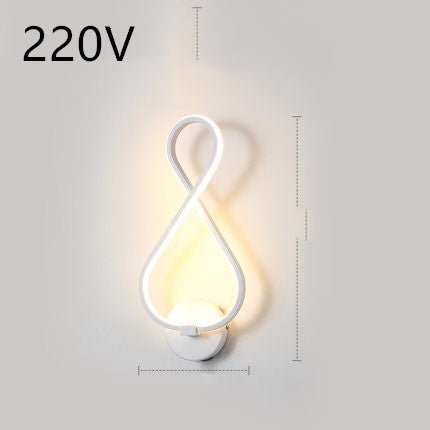 led wall lamp nordic minimalist bedroom bedside lamp - Lighting -  Trend Goods