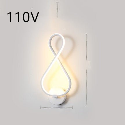 led wall lamp nordic minimalist bedroom bedside lamp - Lighting -  Trend Goods