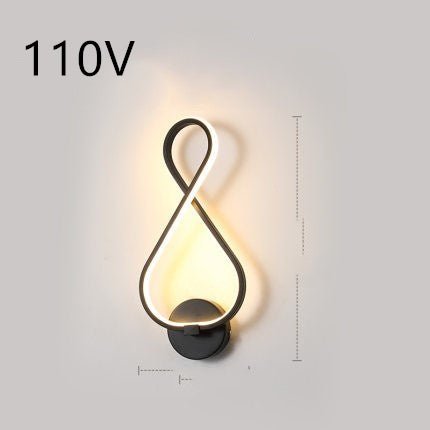 led wall lamp nordic minimalist bedroom bedside lamp - Lighting -  Trend Goods