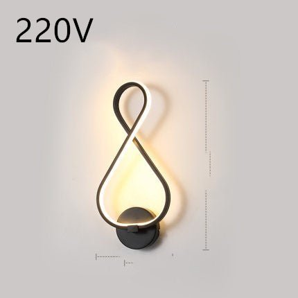 led wall lamp nordic minimalist bedroom bedside lamp - Lighting -  Trend Goods