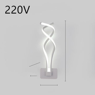 led wall lamp nordic minimalist bedroom bedside lamp - Lighting -  Trend Goods