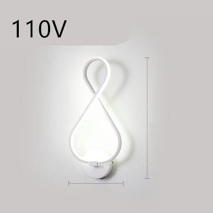 led wall lamp nordic minimalist bedroom bedside lamp - Lighting -  Trend Goods