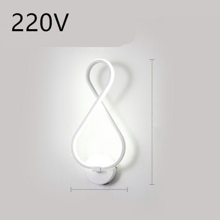 led wall lamp nordic minimalist bedroom bedside lamp - Lighting -  Trend Goods