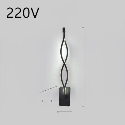 led wall lamp nordic minimalist bedroom bedside lamp - Lighting -  Trend Goods