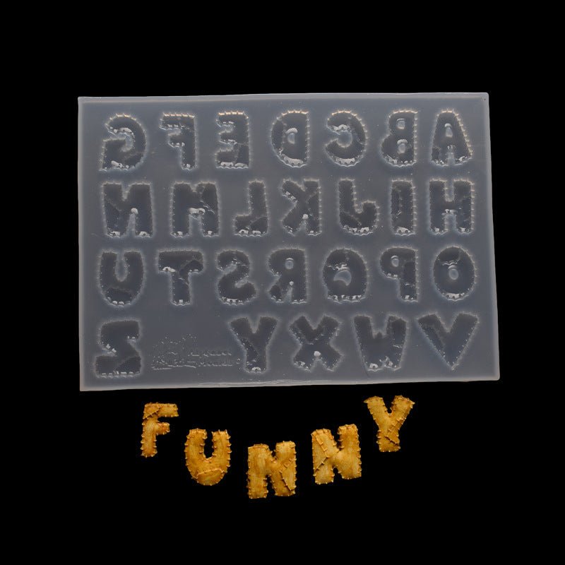 Letter Mending Shape Crystal Mirror Epoxy Mould Cookie Press - Cookie Presses -  Trend Goods