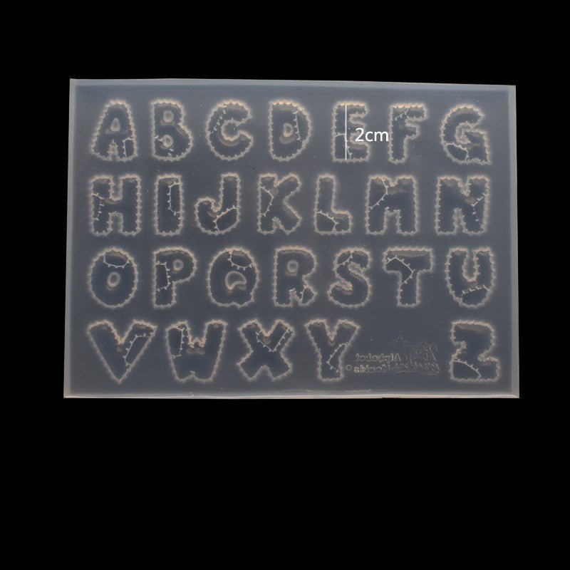 Letter Mending Shape Crystal Mirror Epoxy Mould Cookie Press - Cookie Presses -  Trend Goods