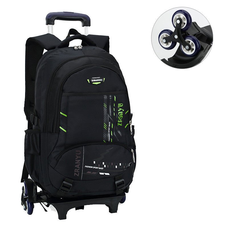 Lightweight Three Wheeled Children's Trolley School Bag - Backpacks -  Trend Goods