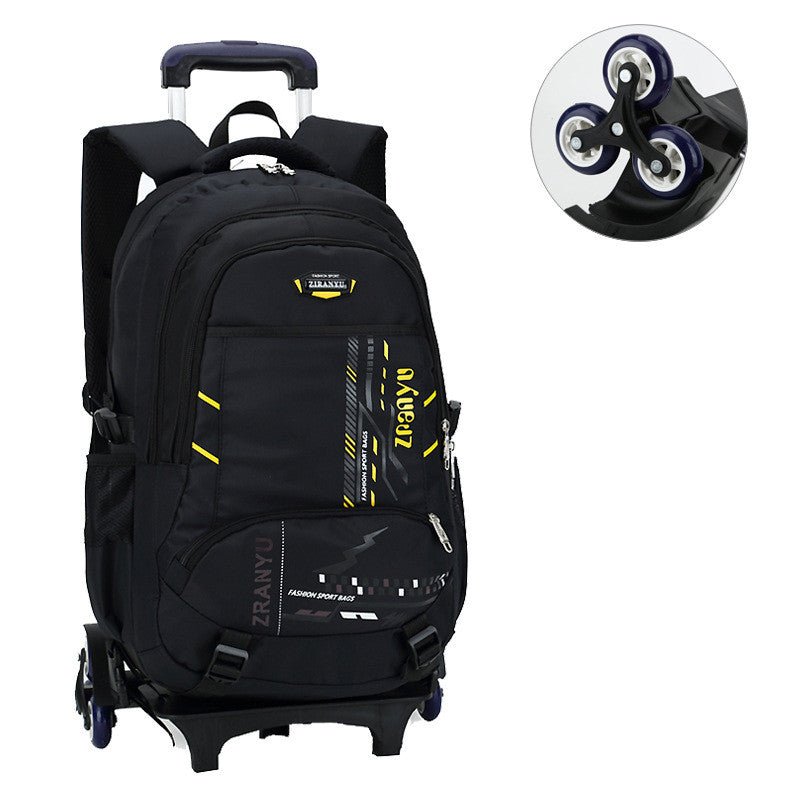 Lightweight Three Wheeled Children's Trolley School Bag - Backpacks -  Trend Goods