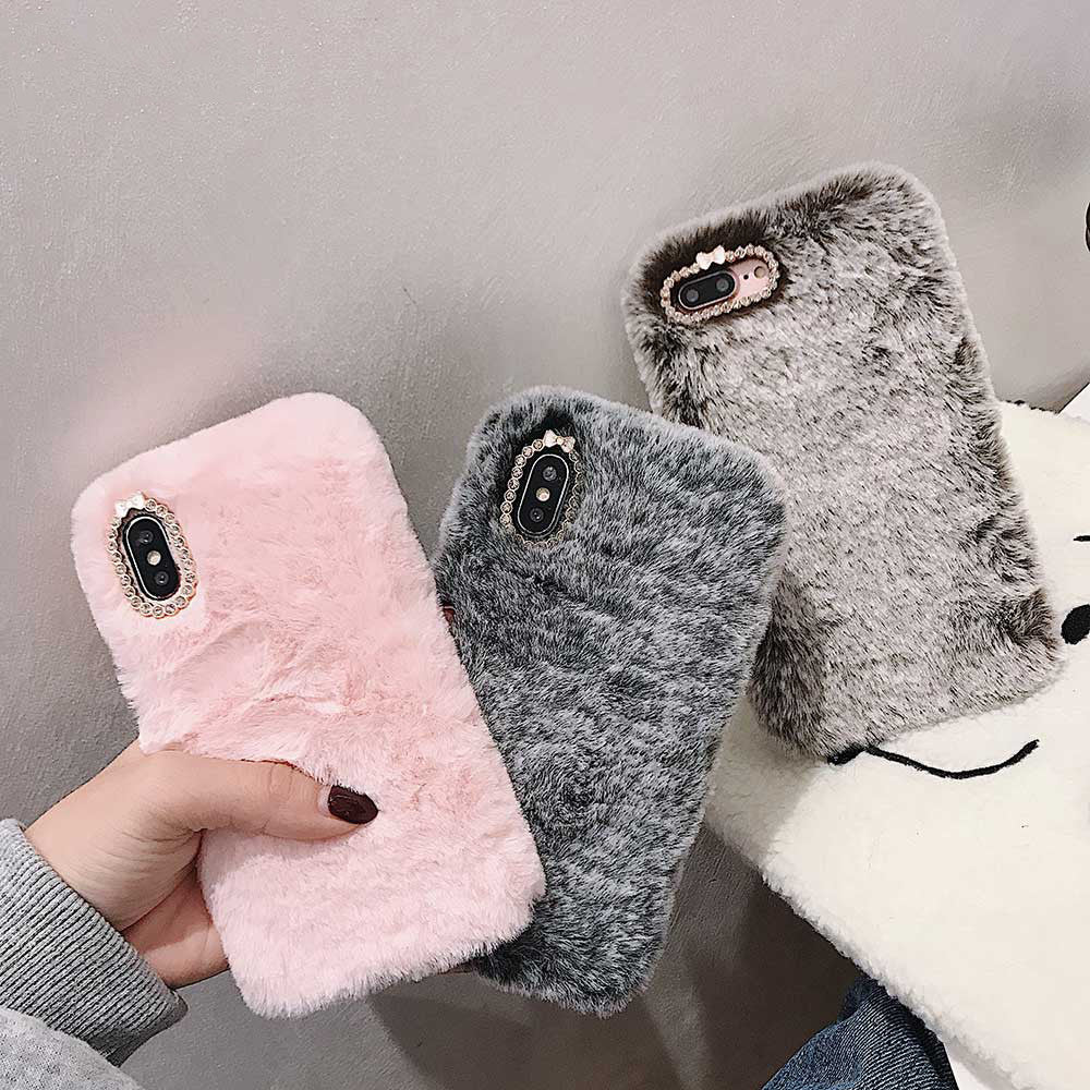 Luxury plush phone case for iphone - Phone Cases -  Trend Goods