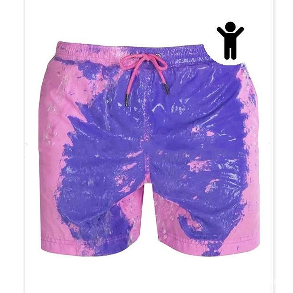 Magical Change Color Beach Shorts Summer Men Swimming Trunks Quick Dry - Beach Pants -  Trend Goods