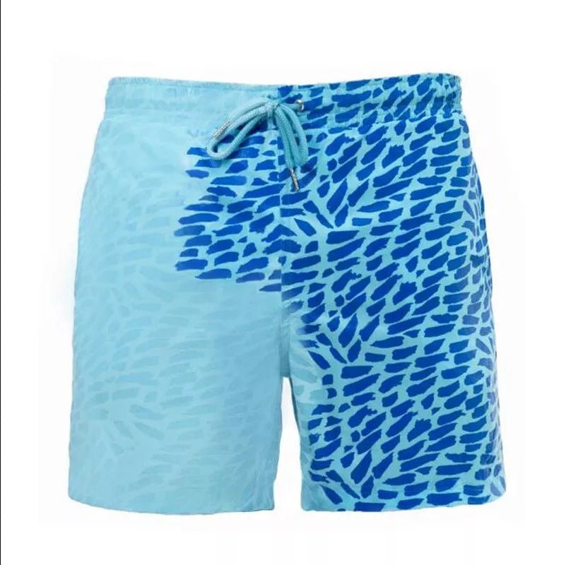 Magical Change Color Beach Shorts Summer Men Swimming Trunks Quick Dry - Beach Pants -  Trend Goods