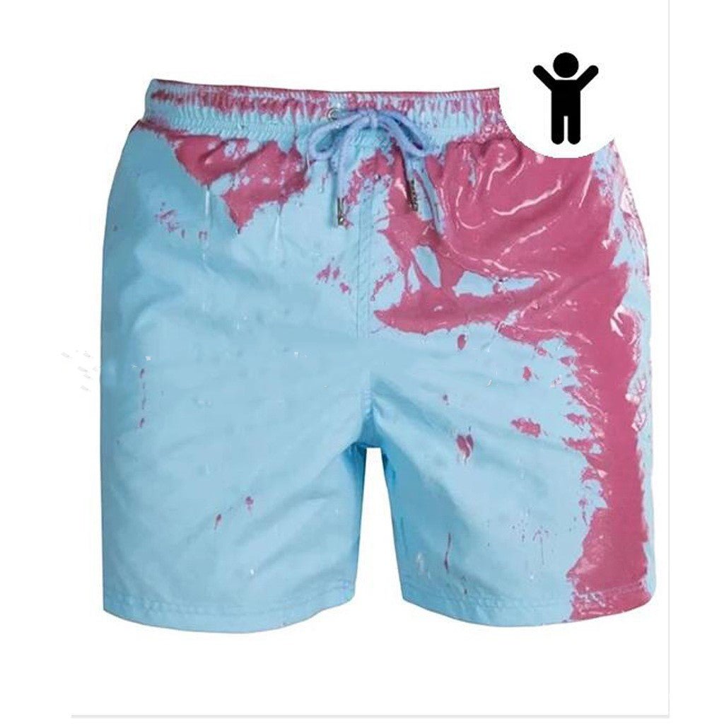 Magical Change Color Beach Shorts Summer Men Swimming Trunks Quick Dry - Beach Pants -  Trend Goods