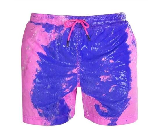 Magical Change Color Beach Shorts Summer Men Swimming Trunks Quick Dry - Beach Pants -  Trend Goods