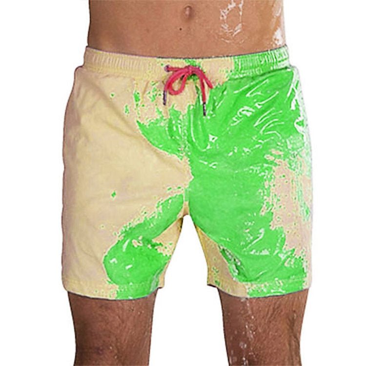 Magical Change Color Beach Shorts Summer Men Swimming Trunks Quick Dry - Beach Pants -  Trend Goods