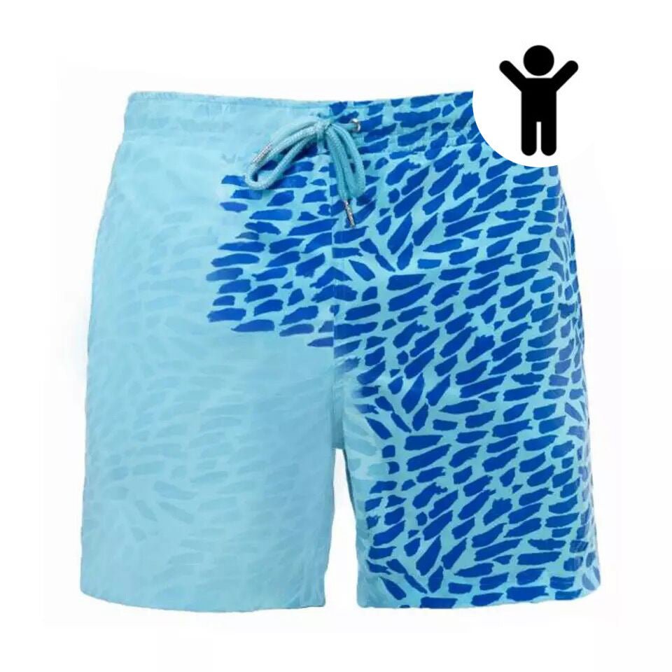 Magical Change Color Beach Shorts Summer Men Swimming Trunks Quick Dry - Beach Pants -  Trend Goods