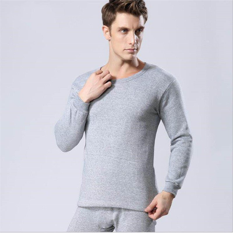 Men Round Neck Warm Pajamas Suit - Pajamas -  Trend Goods