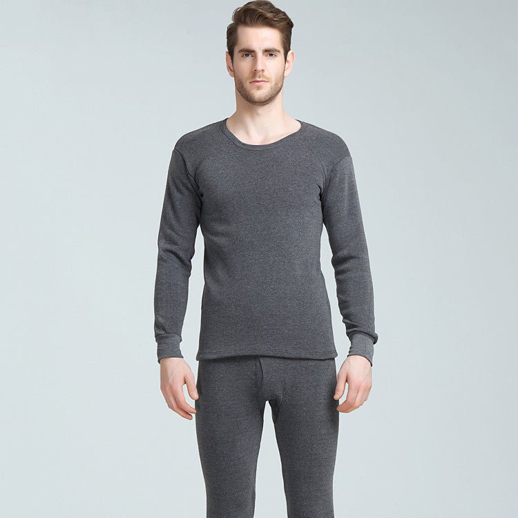 Men Round Neck Warm Pajamas Suit - Pajamas -  Trend Goods