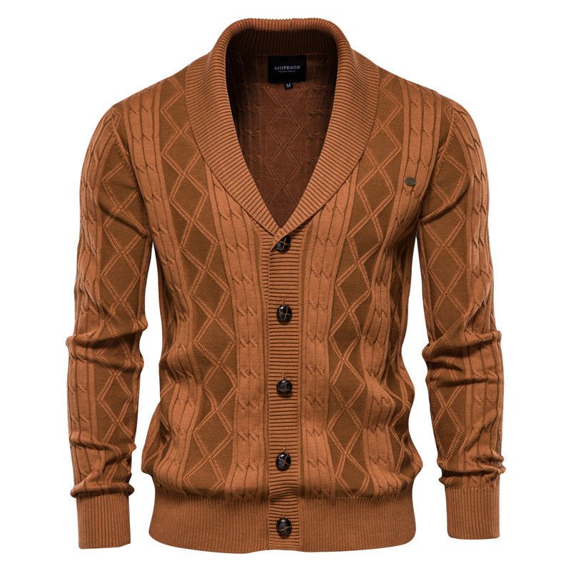 Men's Cardigan Sweater Padded Sweater Trend - Cardigans -  Trend Goods