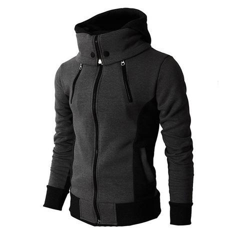 Men's High-Necked Hooded Jacket - Jackets -  Trend Goods