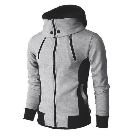 Men's High-Necked Hooded Jacket - Jackets -  Trend Goods