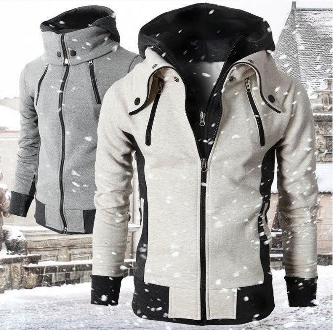 Men's High-Necked Hooded Jacket - Jackets -  Trend Goods