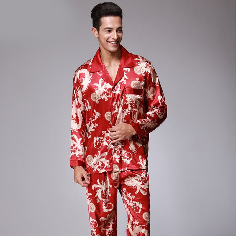 Men's Long Sleeve Pants Pajamas Set - Pajamas -  Trend Goods